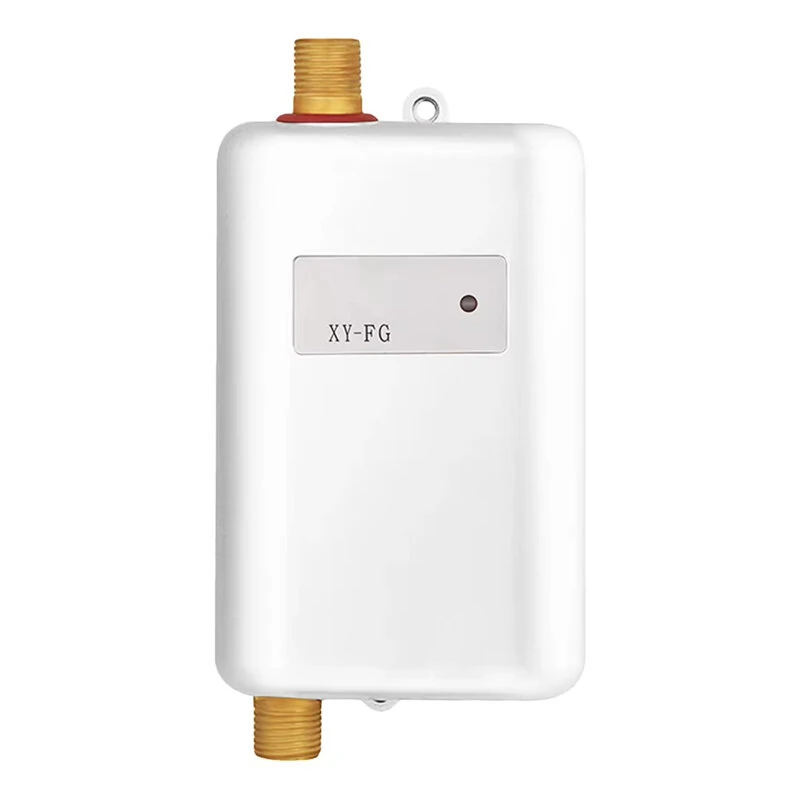 (image for) 3000W/3800W Electric Instant Tankless Water Heater 304 Stainless Steel IPX4 Waterproof Compact Design US/EU Plug Quick Heating for Kitchen Washbasin